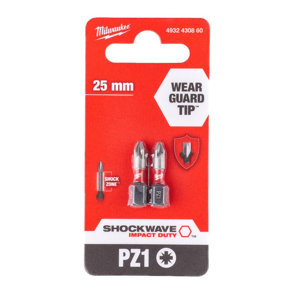 Біта SHOCKWAVE MILWAUKEE, PZ1, 25мм, (2шт) Одесса - изображение 1