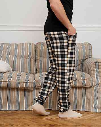 Чоловічі піжамні штани — чорно-жовта карта Tom John 2007Ш XXL Київ