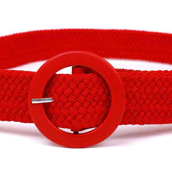 Красивый женский текстильный ремень Vintage 20817 Красный Киев