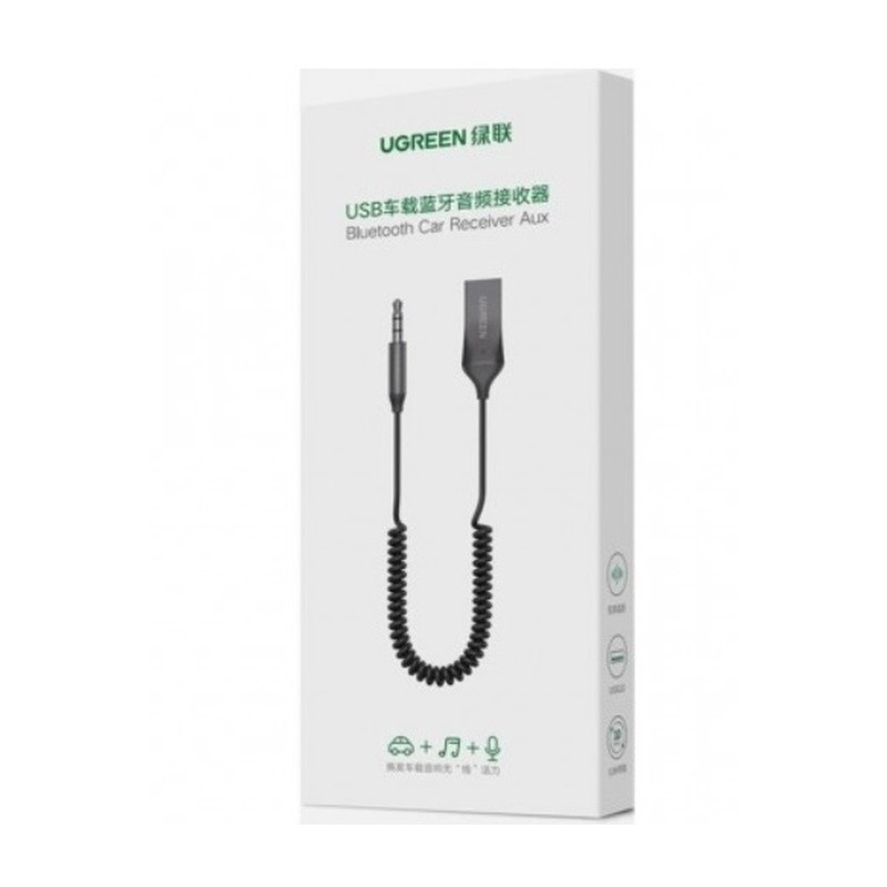 Bluetooth-ресивер UGREEN CM309 Bluetooth Car Receiver Aux with Mic Space Gray Киев - изображение 2