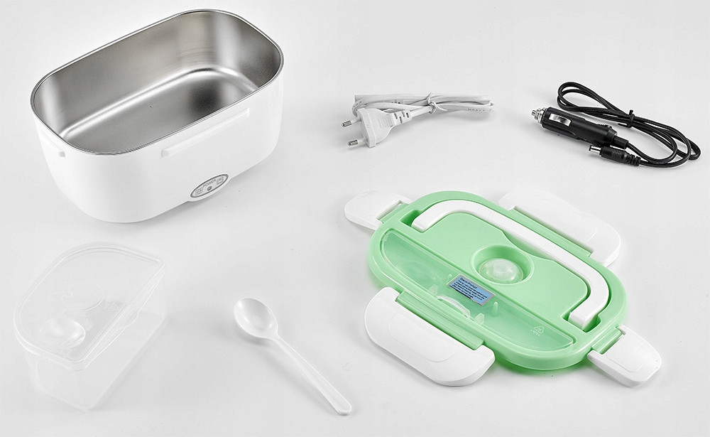 Ланч-бокс с подогревом от 230В и 12В с термосумкой Noveen LB410/420 Зеленый Киев - изображение 3