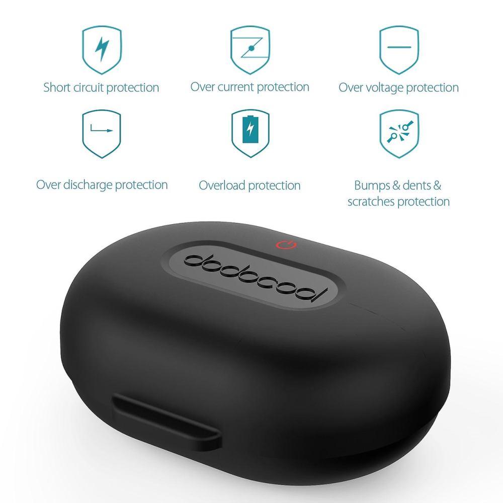 Портативный зарядный кейс dodocool для беспроводных наушников (500 мАч, Micro-USB, защитный чехол) Киев - изображение 8