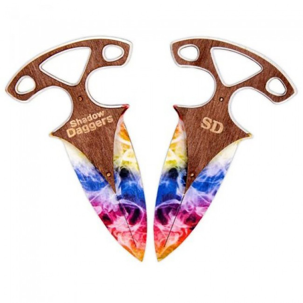 Комплект ножів сувенірних дерев'яних "ТИЧКОВИЙ РАДУГА" DAG-R Вінниця - фото 1