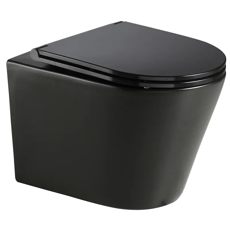 Унітаз підвісний Mixxus Premium Bevel-0301-R Black 515x355x365mm, система змиву RIMLESS (MP6471) Київ - фото 1