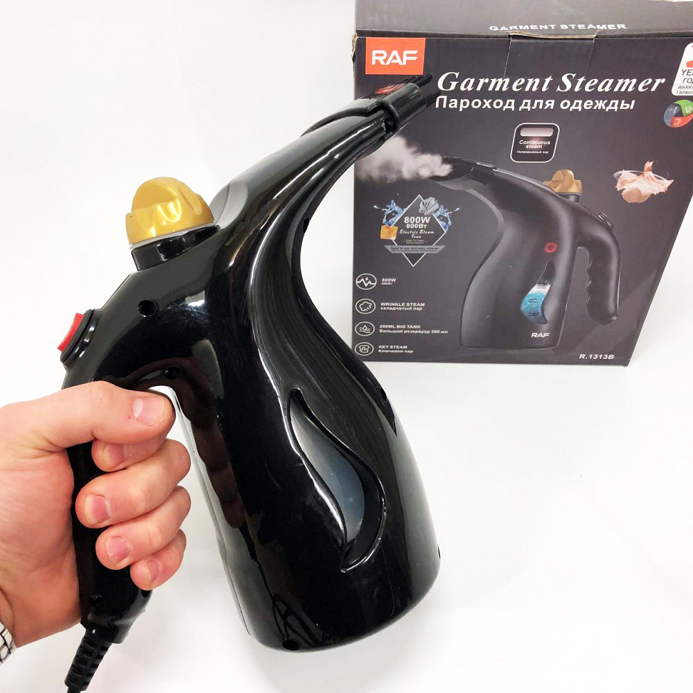 Універсальний відпарювач-пароочисник RAF, Компактна парова праска для подорожей, Пароочисники для штор MZ-75 Львів - фото 10