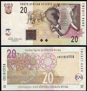 Южная Африка (ЮАР) / South Africa 20 rand 2009 UNC Полтава