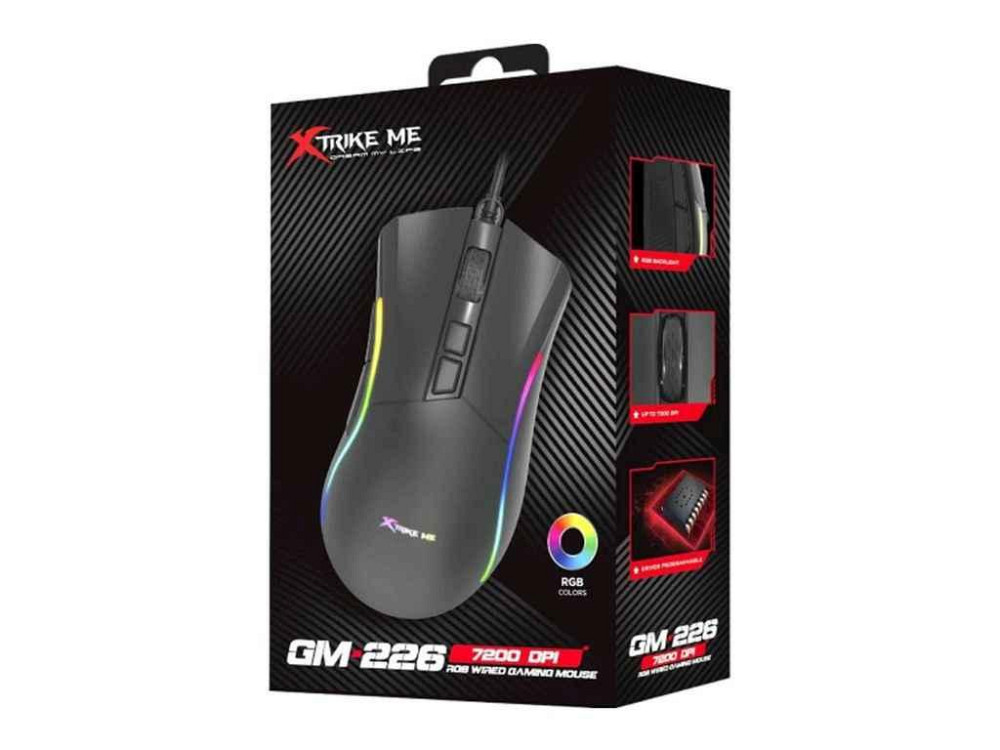 Мышка проводная игровая GM-226 RGB черный ТМ XTRIKE Киев - изображение 1