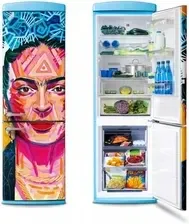 Холодильник Lodówka Vestfrost Art Collection Frida Kahlo VR-FB373-2E1BU z zamrażalnikiem dolnym 190,1 cm Niebieska Киев - изображение 1