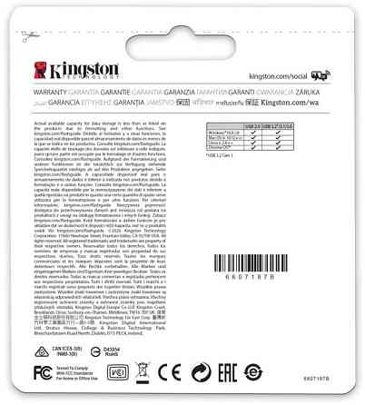 Флешнакопичувач USB3.2 128 GB Kingston DataTraveler Micro (DTMC3G2/128GB) Нержавіюча сталь Харків