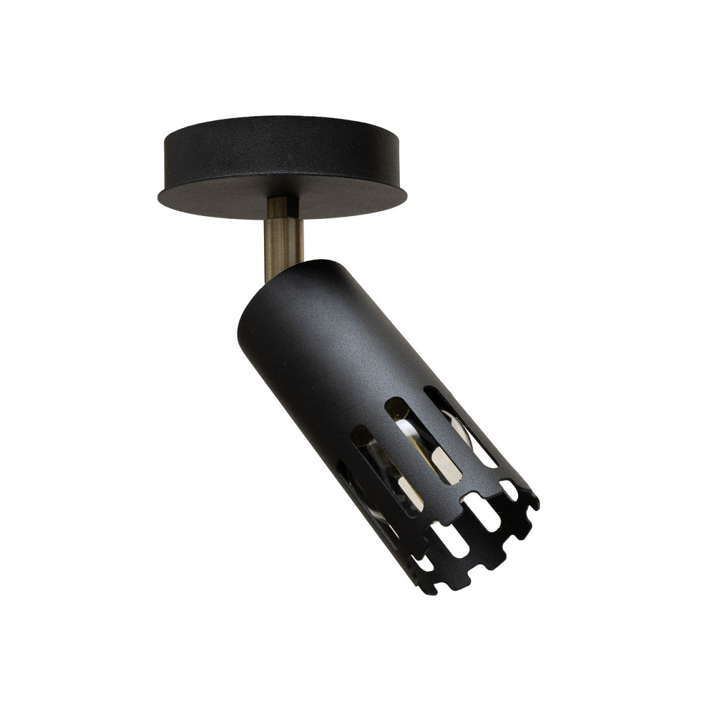 Світильник настінно-стельовий MSK Electric Teramo спот поворотний NL 180501-1 BK Одеса - фото 1