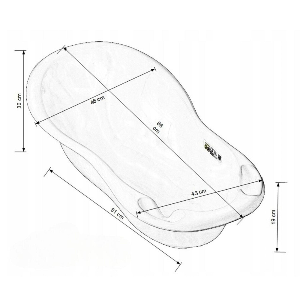Ванна дитяча DUCK 102 см light gray Київ - фото 2