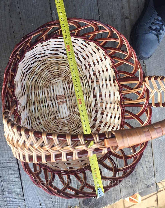 Кошик плетений з лози | Київ - фото 6