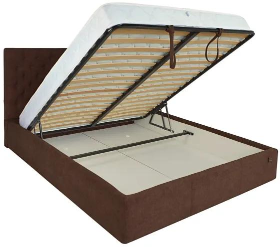 Кровать Cambridge VIP 120 х 200 см Мисти Chocolate С дополнительной металлической цельносварной рамой Темно-коричневый Киев