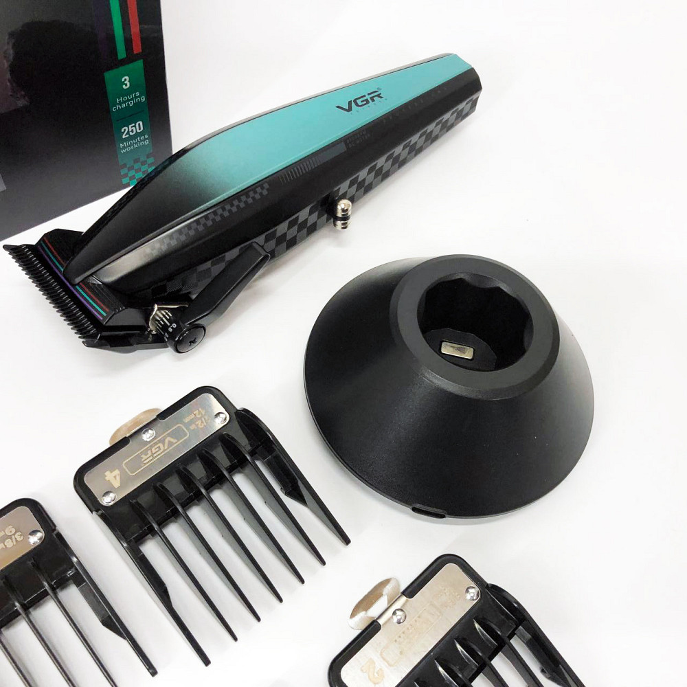 Акумуляторна машинка для стрижки VGR V-270, Машинка для стрижки волосся з професійними ножами AX-73 Івано-Франківськ - фото 1