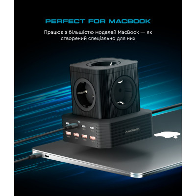 Зарядное устройство Armorstandart ARP-544 Resolute Power USB-C 100W GaN 2m Black (ARM73177) Винница - изображение 12