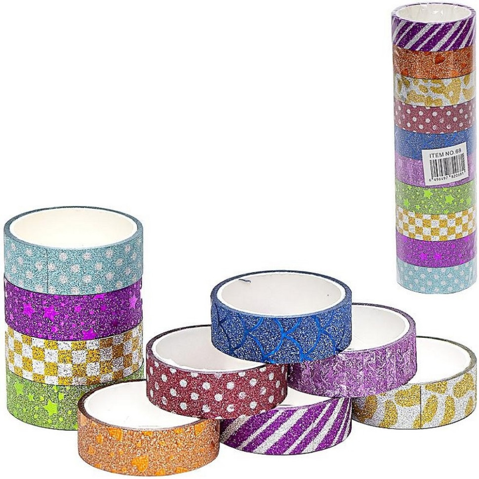 Скотч декоративний 3D блискучий з малюнком №68 Вінниця - фото 1