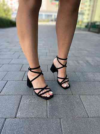 Meideli Босоніжки жіночі MEIDELI H008H-1 чорні (літо, еко-замша) (5809) Коломия