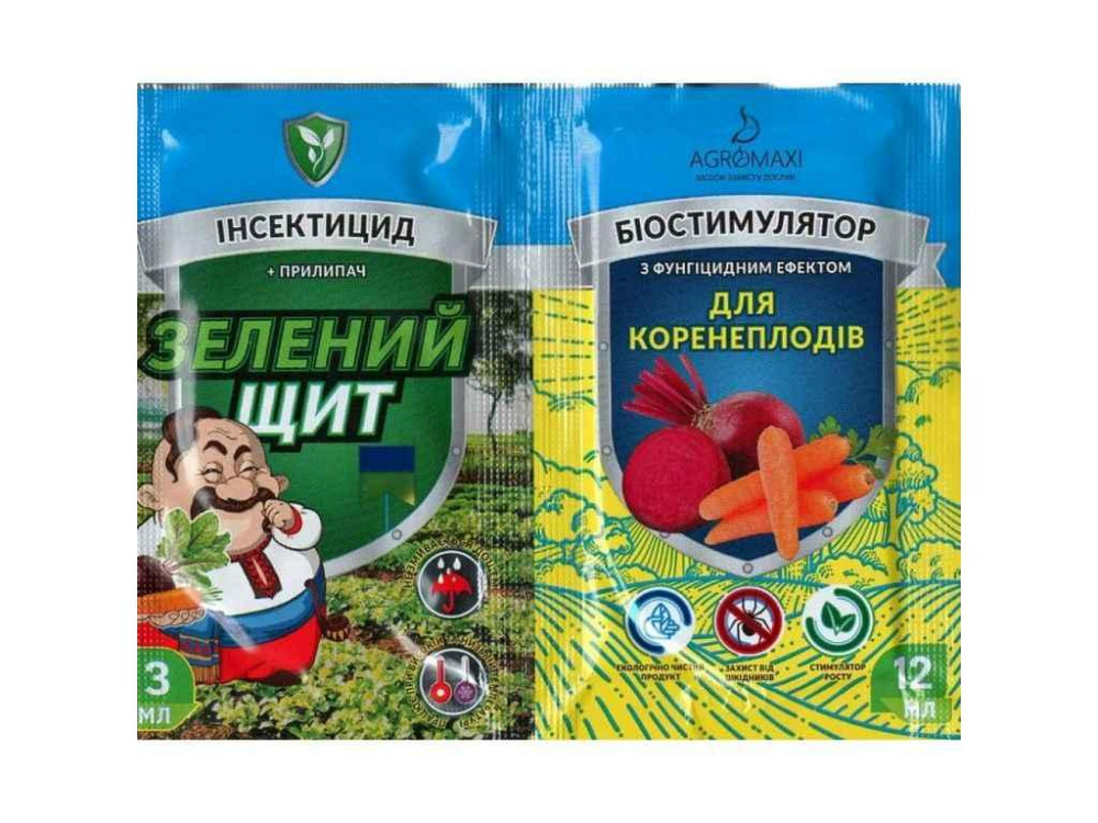 Інсектицид 3мл12мл Зелений щит (Коренеплоди) ТМ АГРОМАКСІ Київ - фото 1