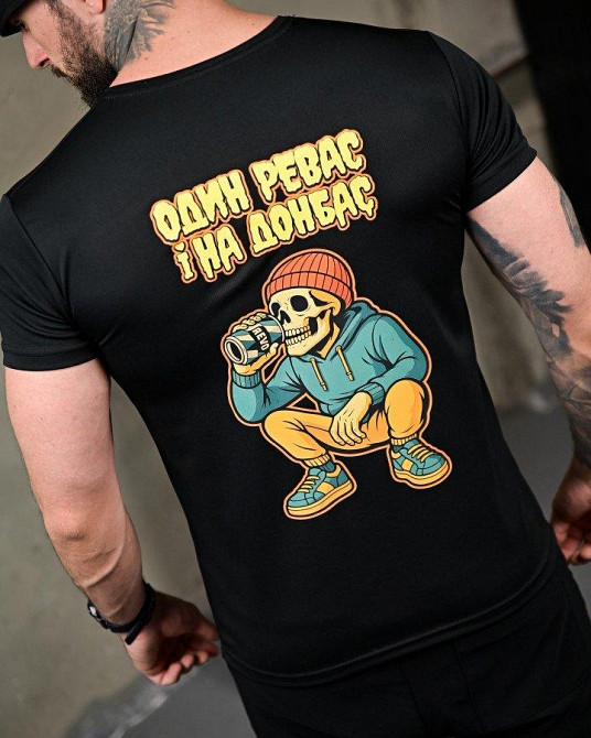 Тактична потовідвідна футболка Revo black ПП7727 Одеса - фото 3