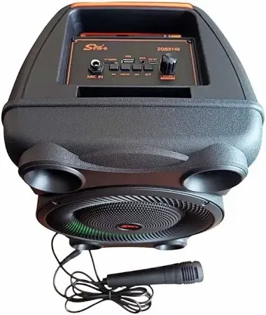 Портативна акустична система з Bluetooth, караоке, FM, USB, AUX, підсвічуванням та пультом ДУ Одеса - фото 3