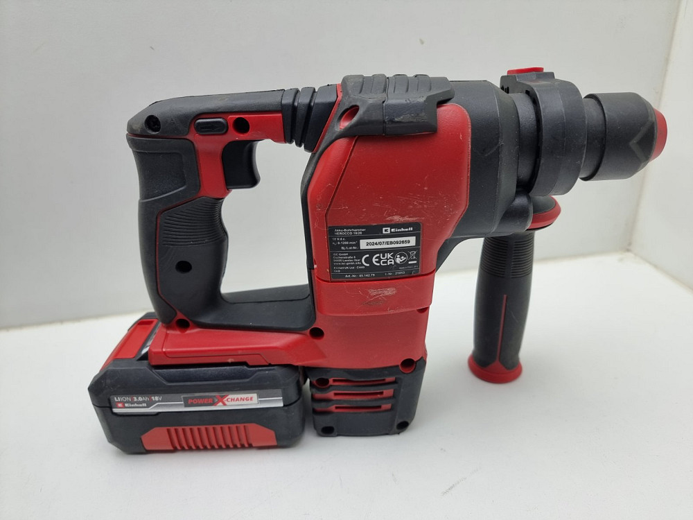 Перфоратор акумуляторний безщітковий Einhell HEROCCO 18/20 комплект перфораток, 1 акумулятор, зарядка (товар вживаний) Луцьк - фото 5