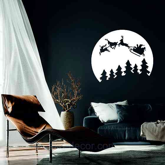 Декоративное настенное Панно «Новый год», Декор на стену 70*59 см, Белый Киев