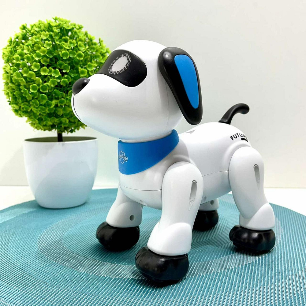 Собака-робот на радіокеруванні з програмованими функціями та голосовим керуванням Білий (RC 0009) Чернігів - фото 7