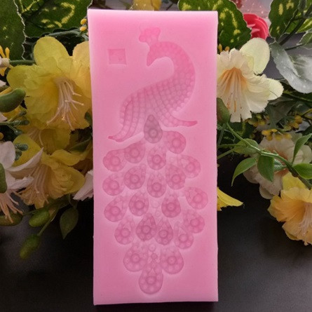 Молд силіконовий Павич 125 на 54 мм рожевий Київ - фото 4