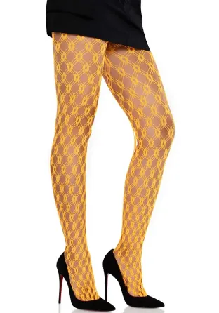 Колготки Leg Avenue Eyelet Net Tights Neon Orange One Size Львів