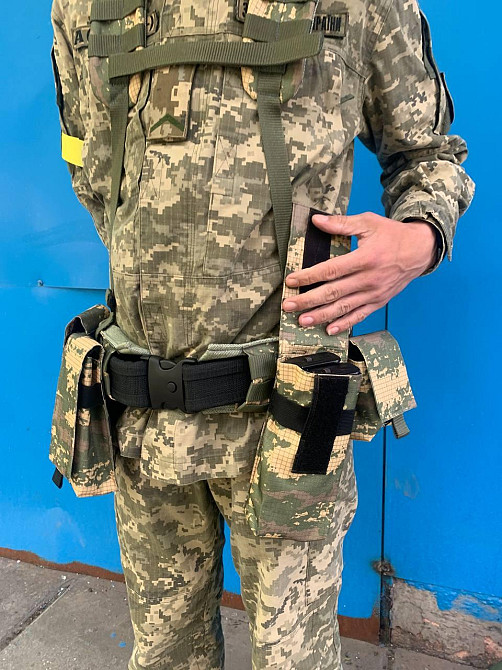 Підсумок під АК підвійний на 4 магазини, Molle, Кольори: Хижак, Олива, Піксель (виробник) Дніпро - фото 4