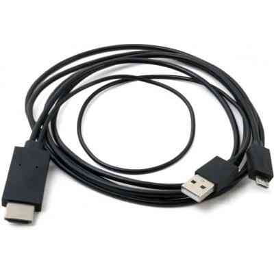 Перехідник MHL, microUSB (5pin) M, USB M-HDMI AM (1.8m) Extradigital (KBV1683) Вінниця