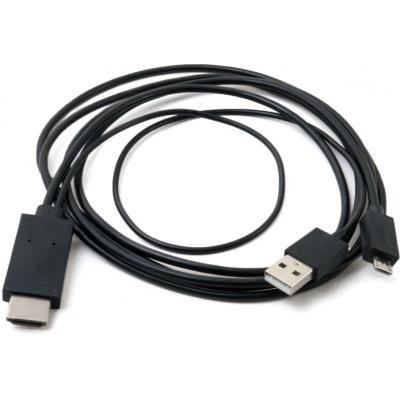 Переходник MHL, microUSB (5pin) M, USB M-HDMI AM (1.8m) Extradigital (KBV1683) Винница - изображение 1
