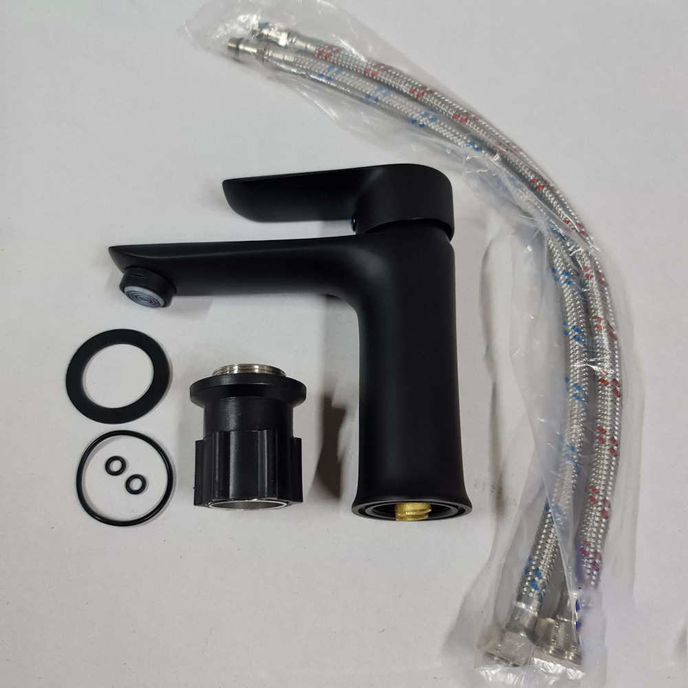 Змішувач для умивальника IMPRESE VACLAV чорний мат, 35 мм Київ - фото 3