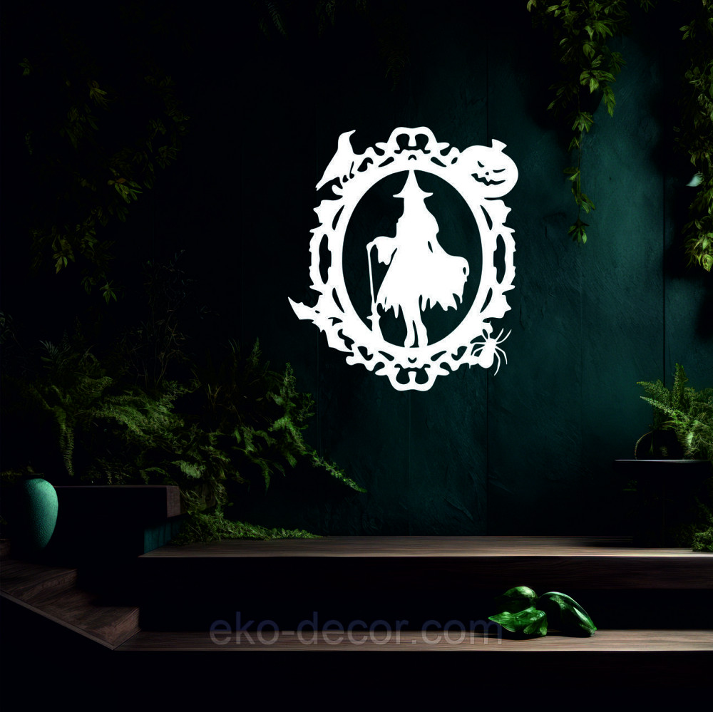 Декоративное настенное Панно «Ведьма», Декор на стену 70*60 см, Белый Киев - изображение 4