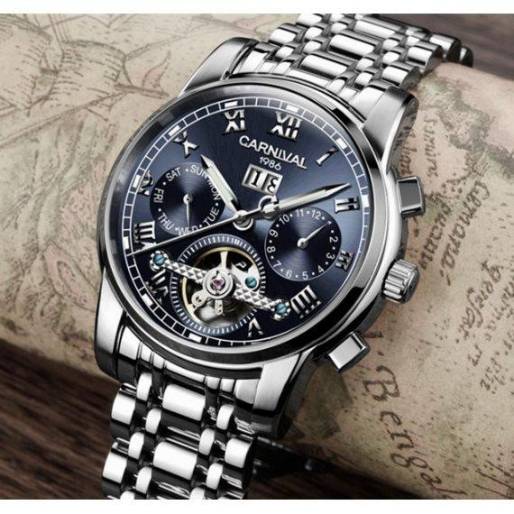 Годинник чоловічий механічний Carnival First Magnetic (2 ремінці) Вінниця - фото 6