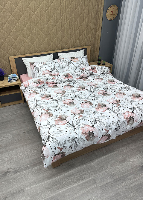 Комплект постельного белья, Decorator Dusty Blossom Евро 200х215 с цветочным принтом (88-018) Киев - изображение 3