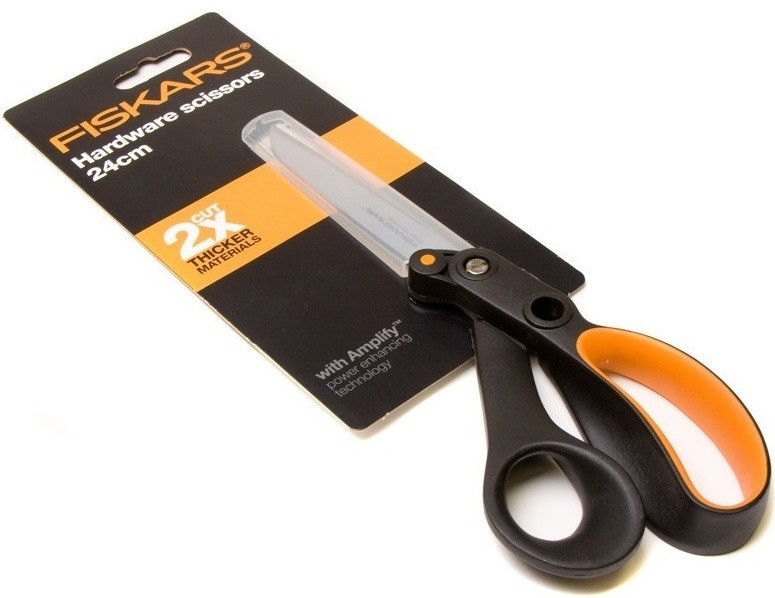 Ножницы для тяжёлой работы с зазубренным лезвием 24 см Fiskars (1020223) Нержавеющая сталь Нововолынск - изображение 6