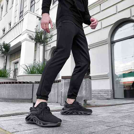 Мужские штаны джоггеры с карманами чёрные Pobedov 95 Киев