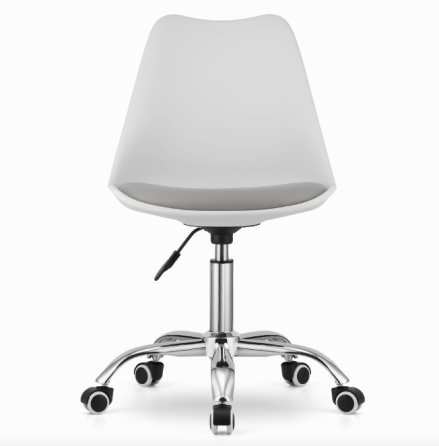 Офісне крісло Leobert Alba біло-сірий Київ