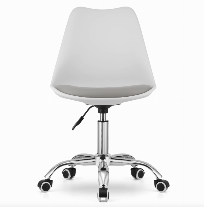 Офісне крісло Leobert Alba біло-сірий Київ - фото 5