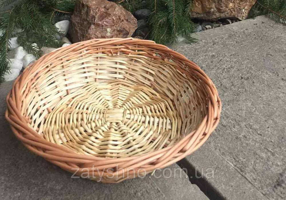Миска кошик плетений | кошик на овочі | кошик із лози кругла Київ - фото 2