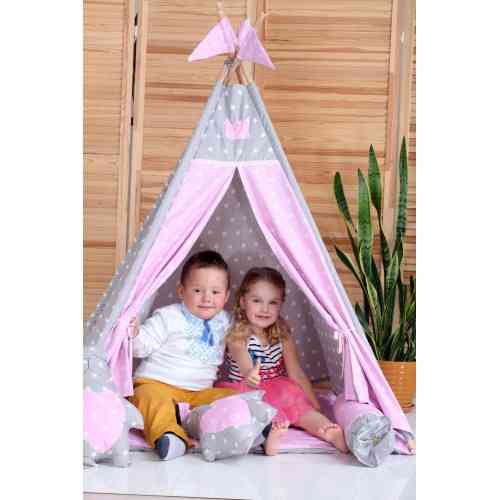 Вігвам Хатка комплект Принцеса з подушкою — Великий 150*150 см Київ