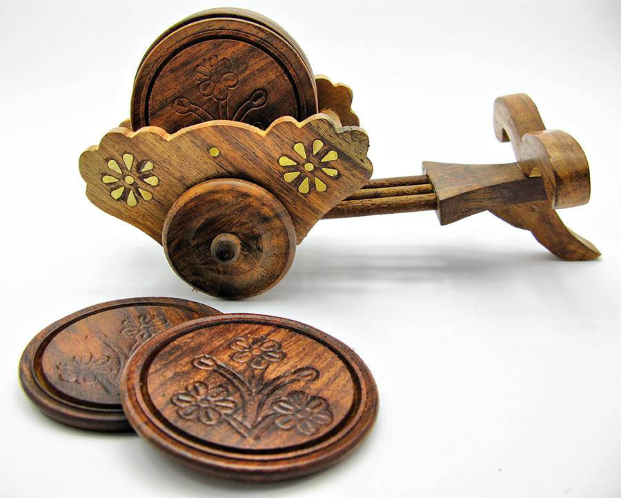 Підстаканник рожеве дерево "Віз" Київ - фото 1