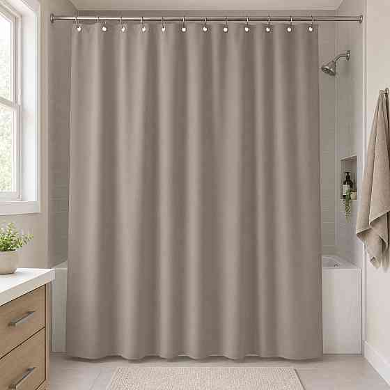 Шторка для ванной и душа Bathlux 180x180 см водоотталкивающая, качественная шторка 60740 Каменец-Подольский