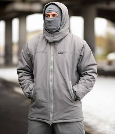 Костюм чоловічий зимовий Oblivion Level 7 куртка та штани ВТ6057 K7-00 (розмір L-XL) Світло сірий Вінниця