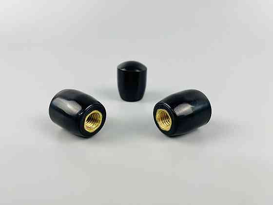 Наконечник важеля універсальний М8, D25 (чорний), латунна втулка різь внутрішня М8 Мукачево