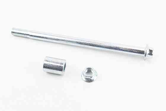 Вісь заднього колеса d15mm; L230mm + втулка, гайка Бершадь