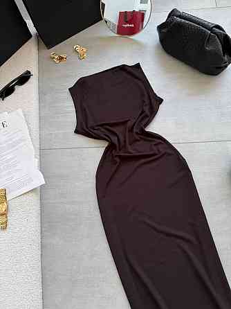 Женское романтическое вечернее платье с вискозой. Шоколад Одесса