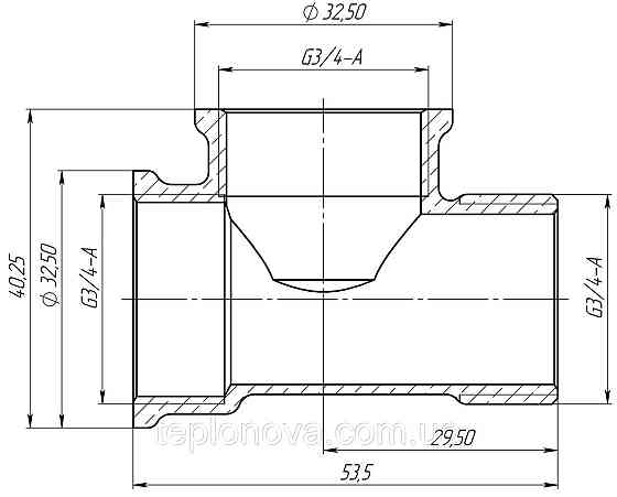 Трійник 3/4| ВВН латунний LT444S OPTIMUM Чернівці