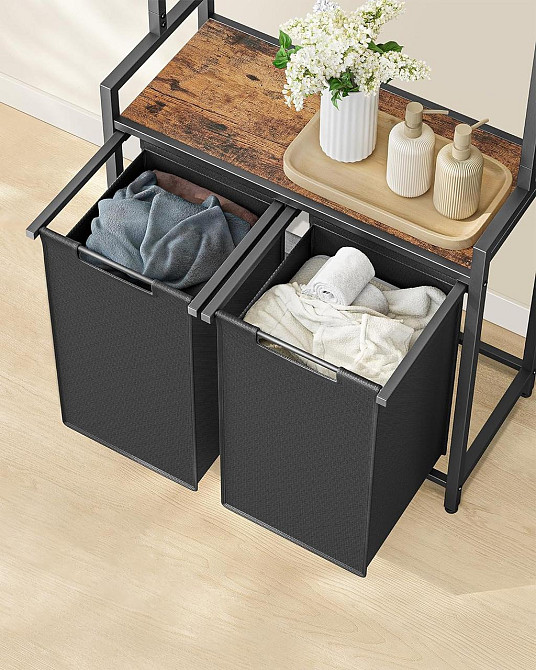 Кошик для білизни Leobert Moro 92л з вішалкою в стилі Loft Київ - фото 2